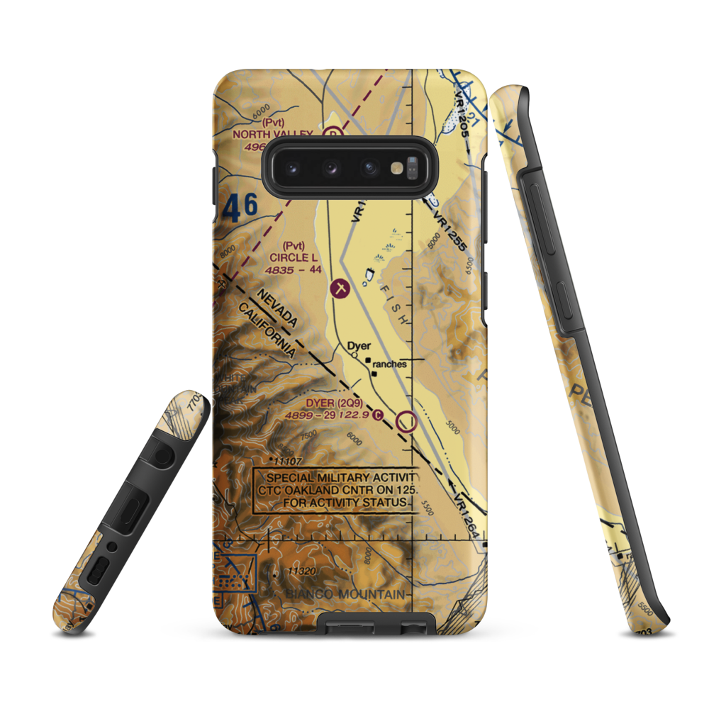 Alaki Hot Springs (US-0055) VFR Sectional Samsung Phone Case Samsung Galaxy S10 Plus model shown