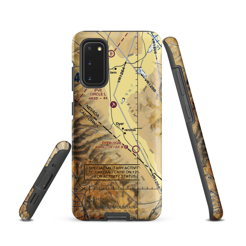 Alaki Hot Springs (US-0055) VFR Sectional Samsung Phone Case Samsung Galaxy S20 model shown