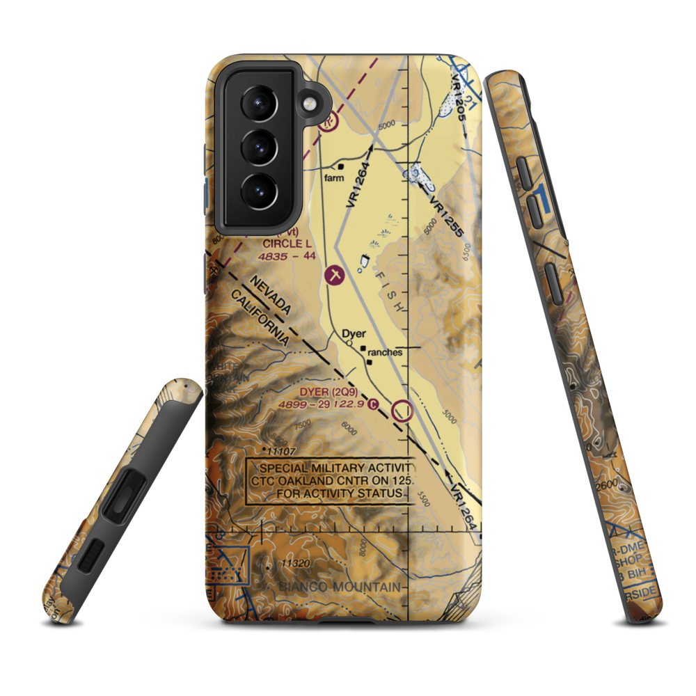 Alaki Hot Springs (US-0055) VFR Sectional Samsung Phone Case Samsung Galaxy S21 Plus model shown