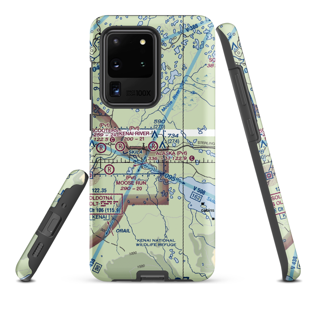 Alaska Airpark (AK01) VFR Sectional Samsung Phone Case Samsung Galaxy S20 Ultra model shown