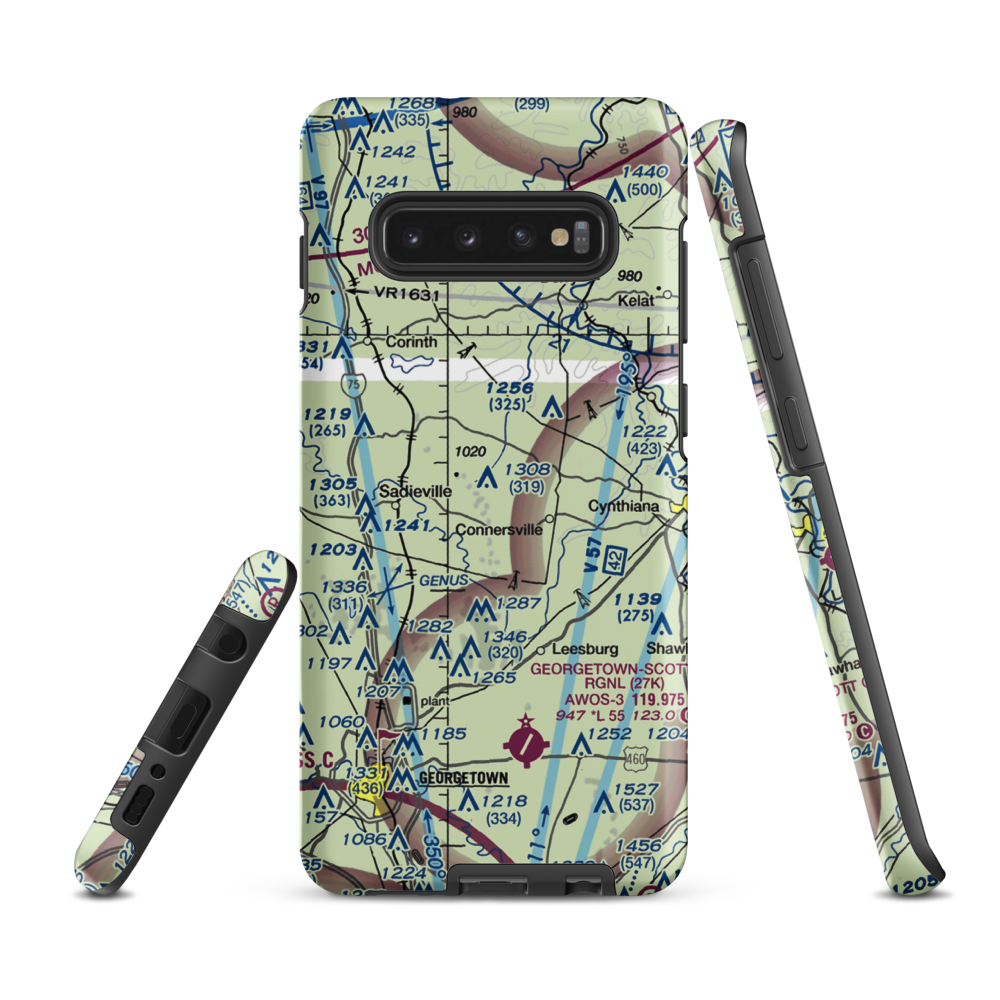 Alberta Ultralightport (8KY0) VFR Sectional Samsung Phone Case Samsung Galaxy S10 Plus model shown
