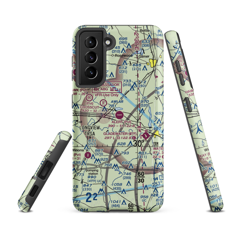 Alert Field (18TE) VFR Sectional Samsung Phone Case Samsung Galaxy S21 Ultra model shown