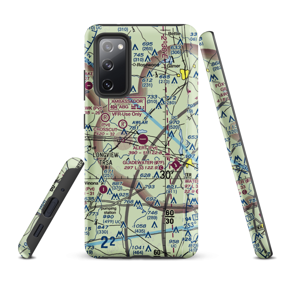 Alert Field (18TE) VFR Sectional Samsung Phone Case Samsung Galaxy S20 FE model shown