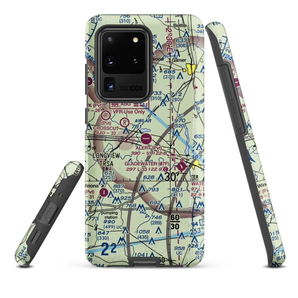 Alert Field (18TE) VFR Sectional Samsung Phone Case Samsung Galaxy S20 Ultra model shown