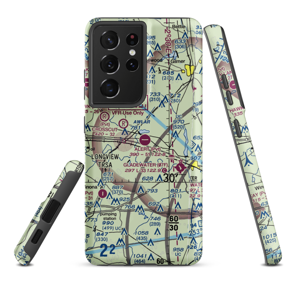 Alert Field (18TE) VFR Sectional Samsung Phone Case Samsung Galaxy S21 Ultra model shown