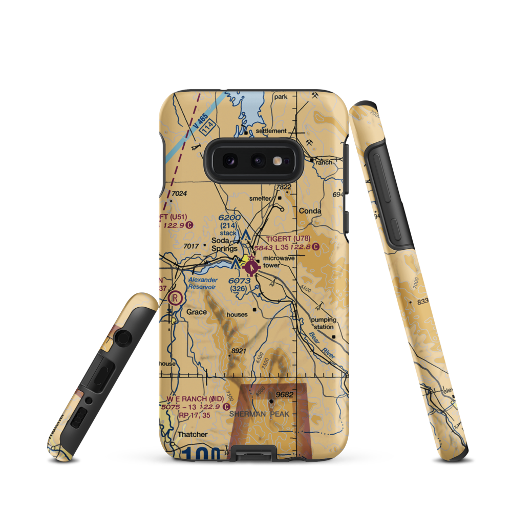 Allen H Tigert Airport (U78) VFR Sectional Samsung Phone Case Samsung Galaxy S10 Plus model shown