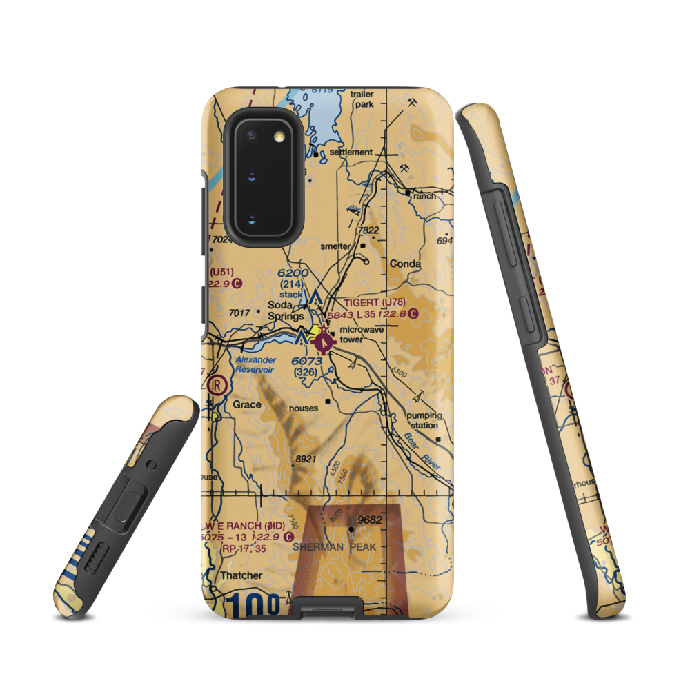 Allen H Tigert Airport (U78) VFR Sectional Samsung Phone Case Samsung Galaxy S20 model shown