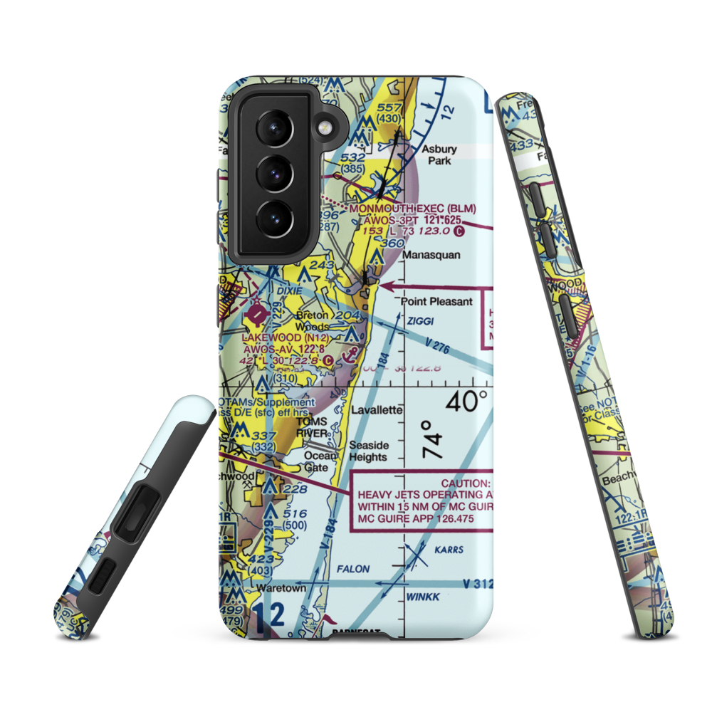 Allen's Seaplane Base (JY35) VFR Sectional Samsung Phone Case Samsung Galaxy S21 FE model shown