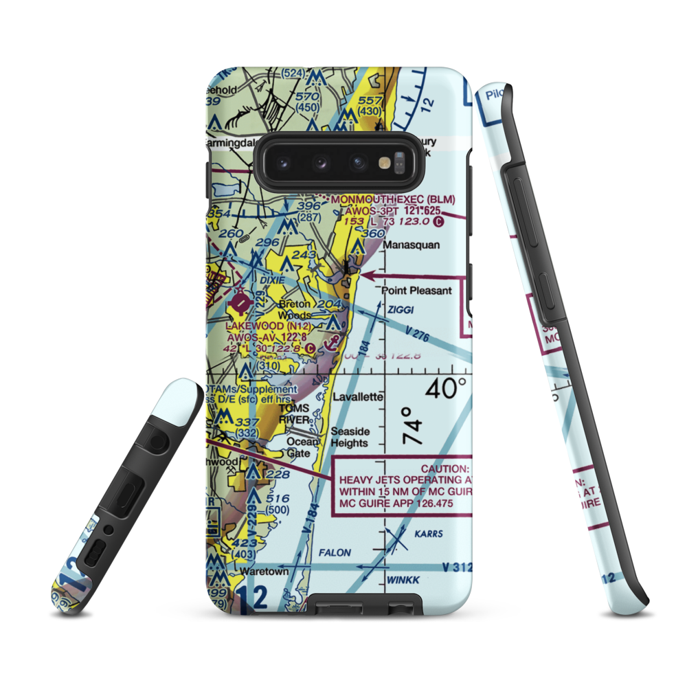Allen's Seaplane Base (JY35) VFR Sectional Samsung Phone Case Samsung Galaxy S10 Plus model shown