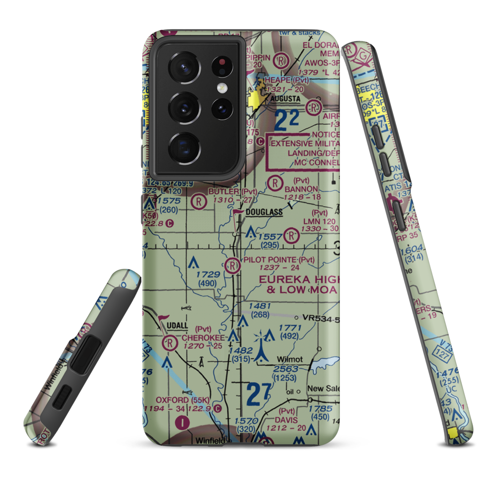Alley Field (60KS) VFR Sectional Samsung Phone Case Samsung Galaxy S21 Ultra model shown