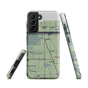 Amble-Tiger North Farms Airport (8ND0) VFR Sectional Samsung Phone Case