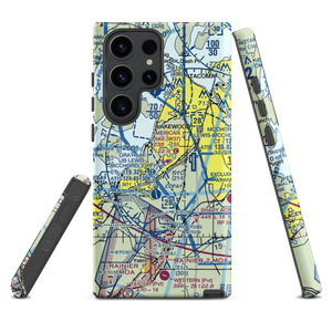 American Lake Seaplane Base (W37) VFR Sectional Samsung Phone Case