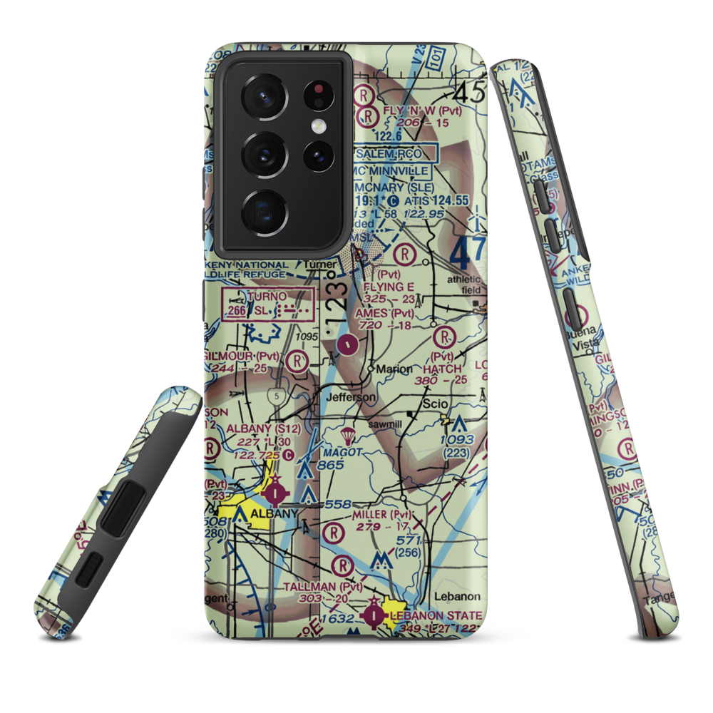 Ames Airport (21OG) VFR Sectional Samsung Phone Case Samsung Galaxy S21 Ultra model shown