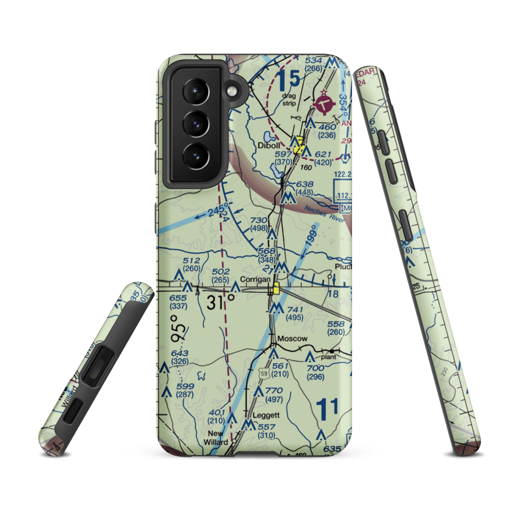 Anderosa Airpark (TA43) VFR Sectional Samsung Phone Case Samsung Galaxy S21 Ultra model shown