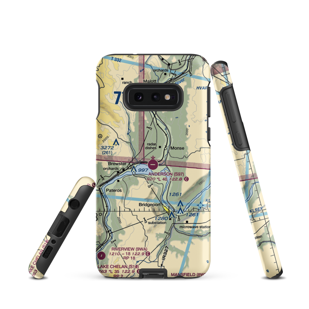Anderson Field (S97) VFR Sectional Samsung Phone Case Samsung Galaxy S10 Plus model shown