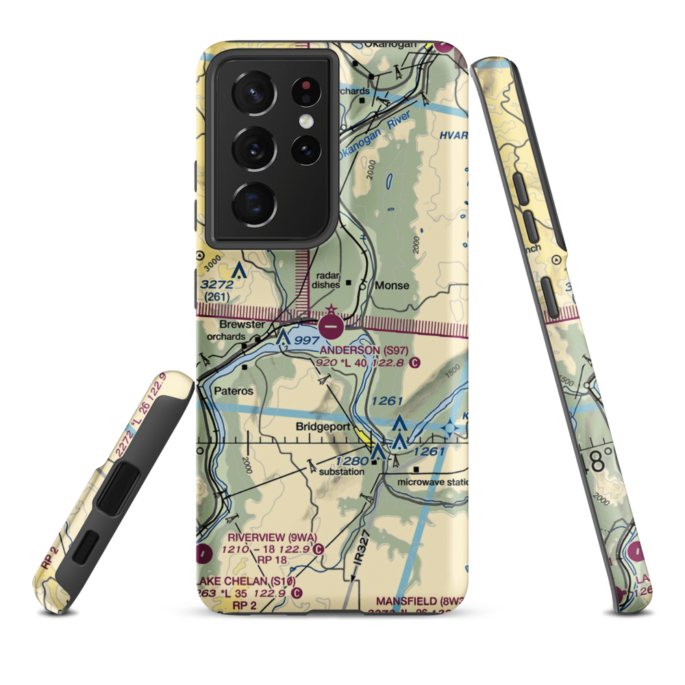 Anderson Field (S97) VFR Sectional Samsung Phone Case Samsung Galaxy S21 Ultra model shown