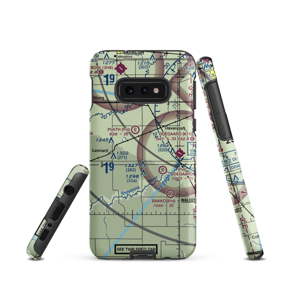 Andvik Airport (1ND3) VFR Sectional Samsung Phone Case Samsung Galaxy S10e model shown