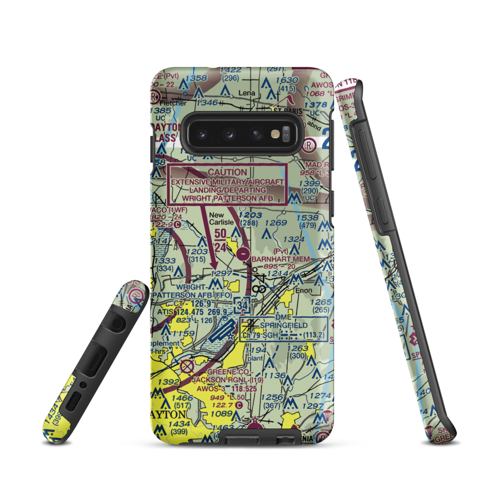 Andy Barnhart Memorial Airport (3OH0) VFR Sectional Samsung Phone Case Samsung Galaxy S10 model shown