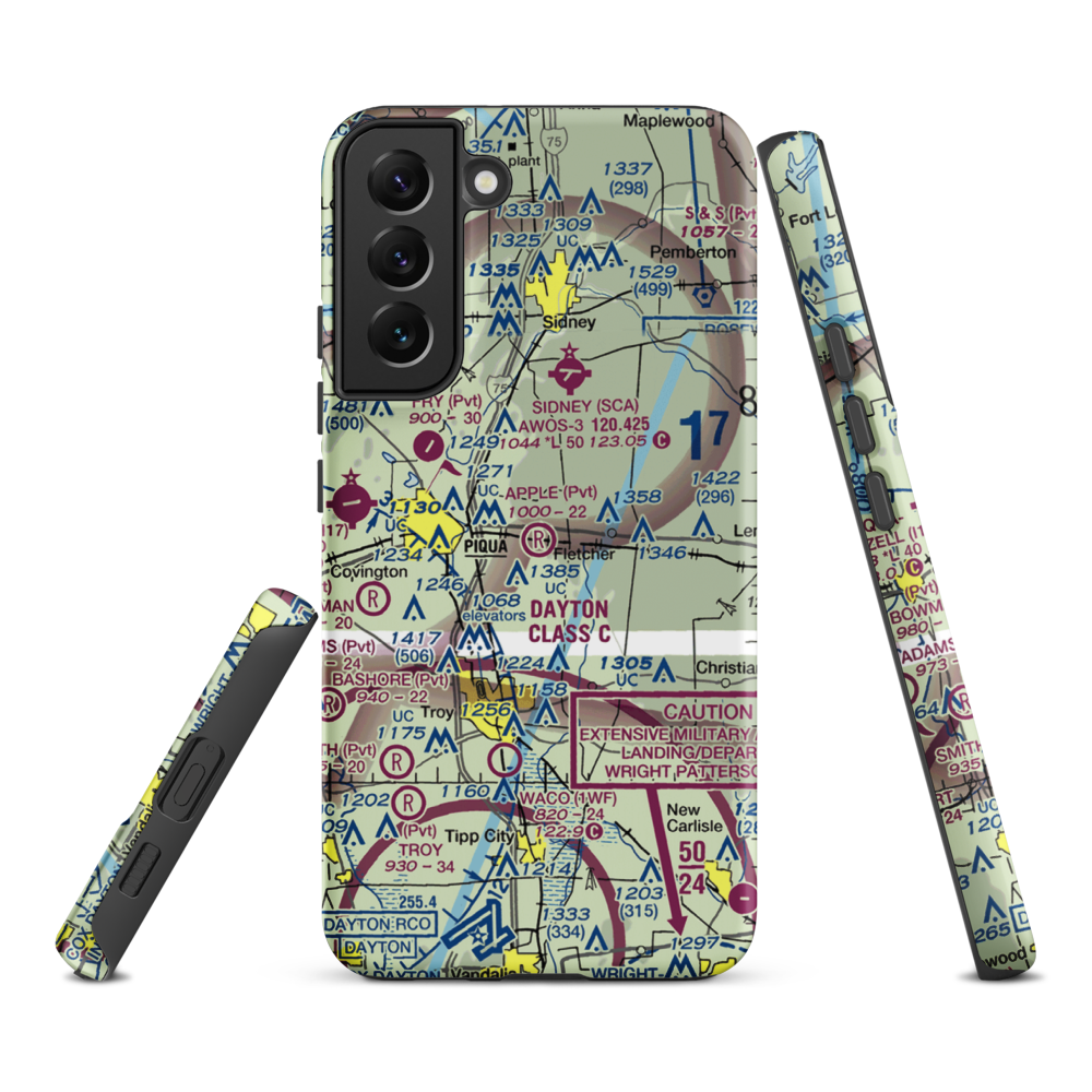 Apple Airport (0OH7) VFR Sectional Samsung Phone Case Samsung Galaxy S22 Plus model shown