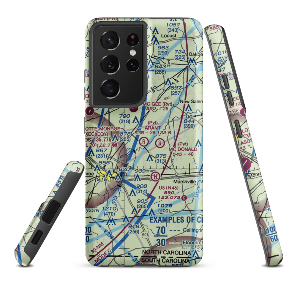 Arant Airport (1NC6) VFR Sectional Samsung Phone Case Samsung Galaxy S21 Ultra model shown