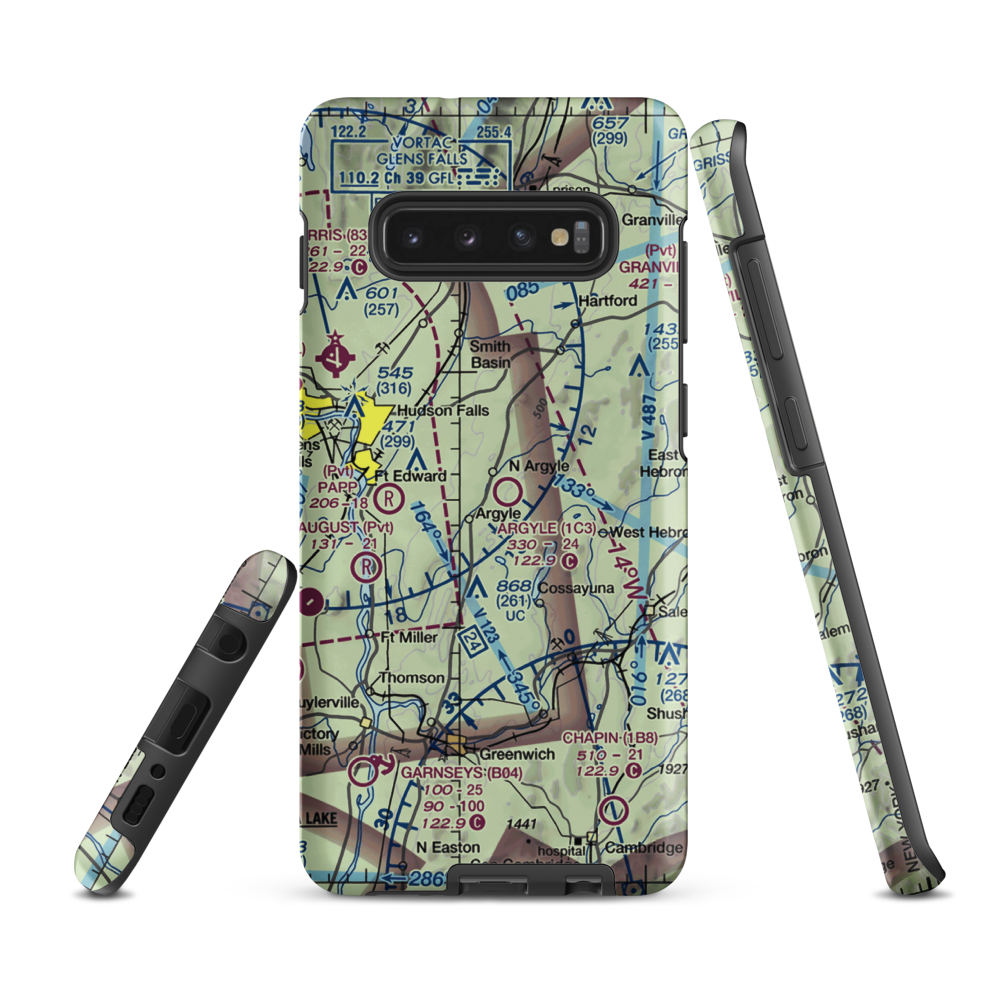 Argyle Airport (1C3) VFR Sectional Samsung Phone Case Samsung Galaxy S10 Plus model shown