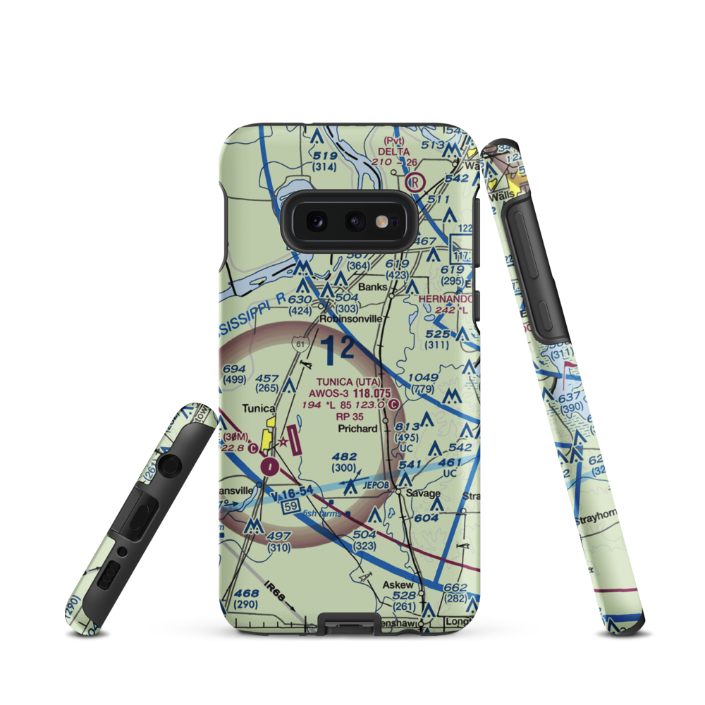 Arnold Field (4MS7) VFR Sectional Samsung Phone Case Samsung Galaxy S10e model shown