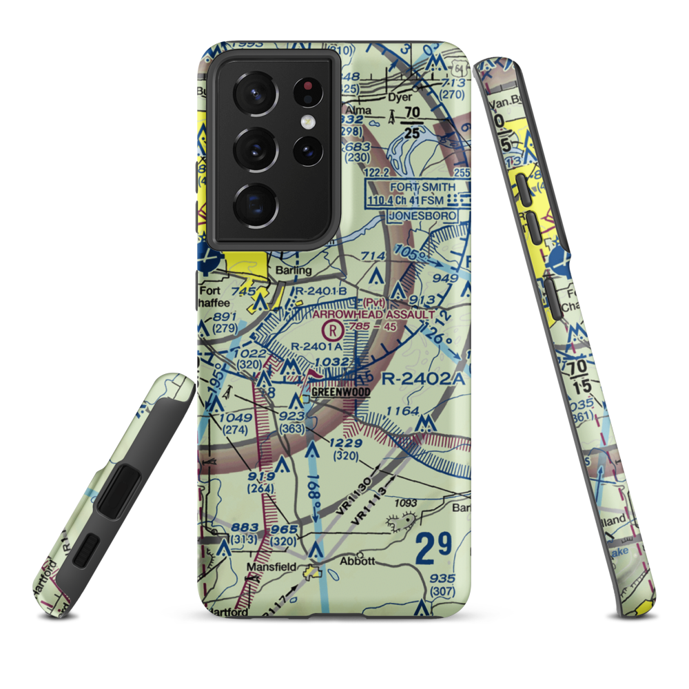 Arrowhead Assault Strip (KAZU) VFR Sectional Samsung Phone Case Samsung Galaxy S21 Ultra model shown