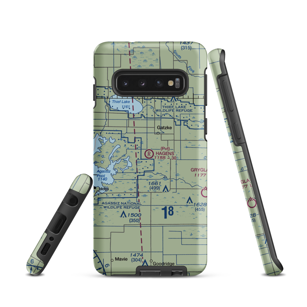 Arthur Field (MN50) VFR Sectional Samsung Phone Case Samsung Galaxy S10 model shown