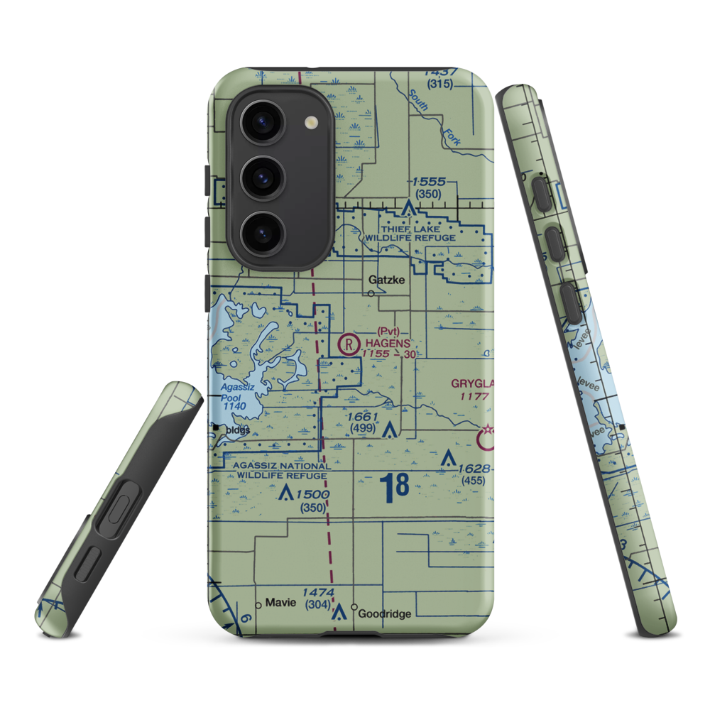 Arthur Field (MN50) VFR Sectional Samsung Phone Case Samsung Galaxy S23 Plus model shown