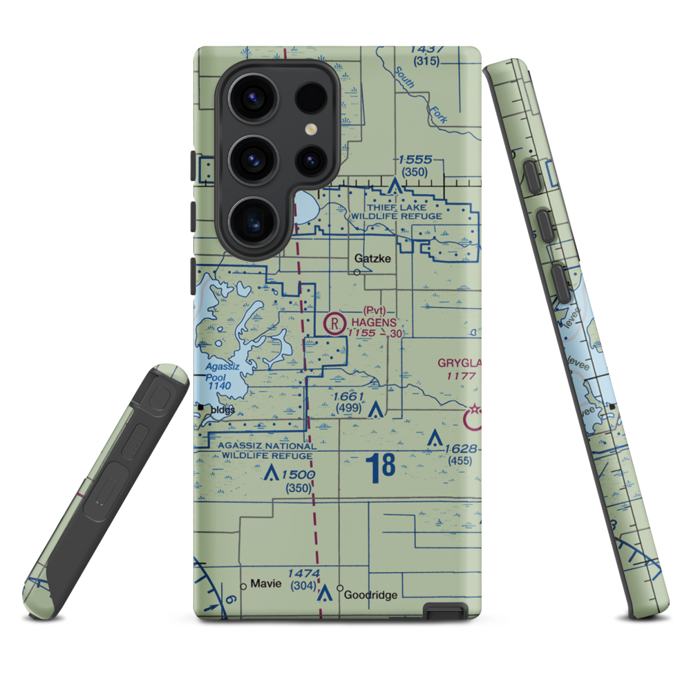 Arthur Field (MN50) VFR Sectional Samsung Phone Case Samsung Galaxy S23 Ultra model shown