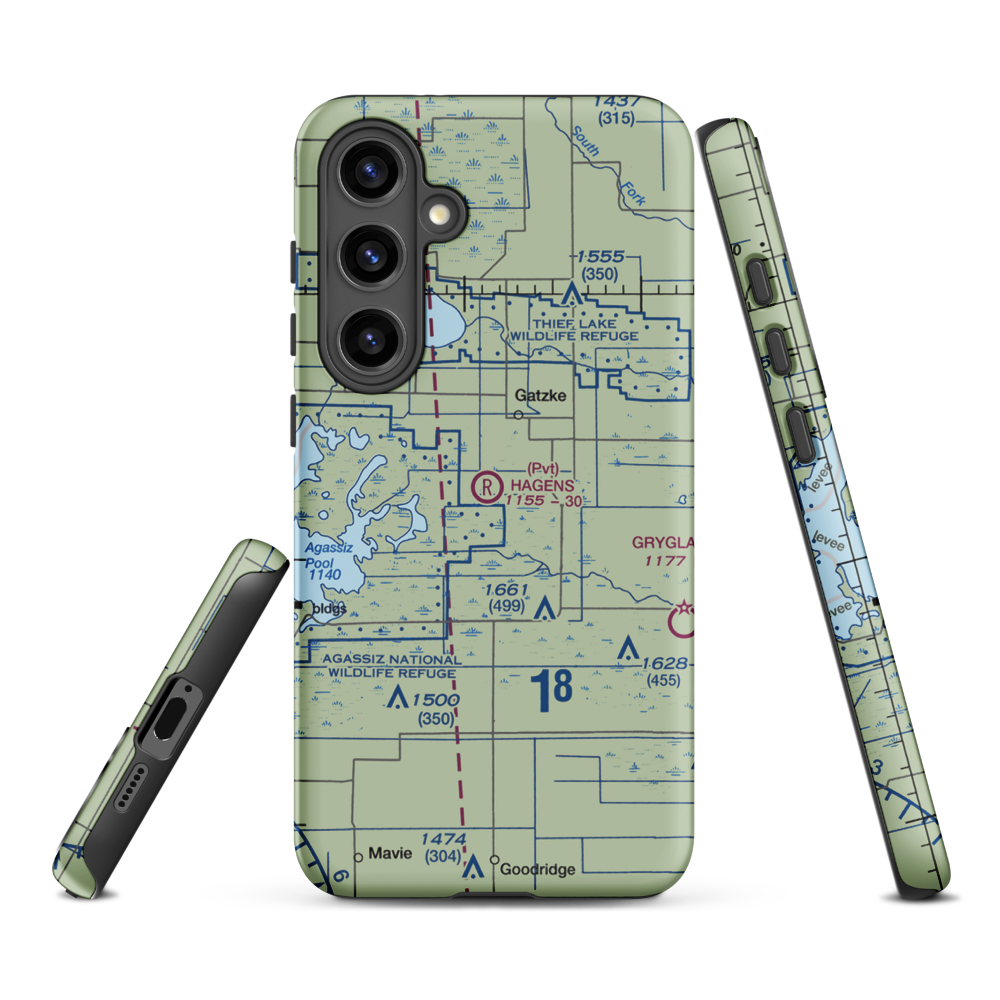 Arthur Field (MN50) VFR Sectional Samsung Phone Case Samsung Galaxy S24 Plus model shown