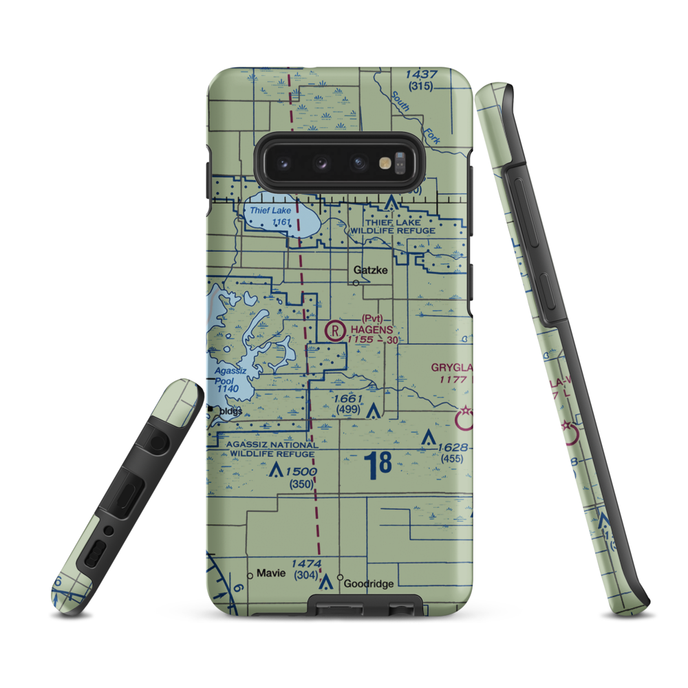 Arthur Field (MN50) VFR Sectional Samsung Phone Case Samsung Galaxy S10 Plus model shown