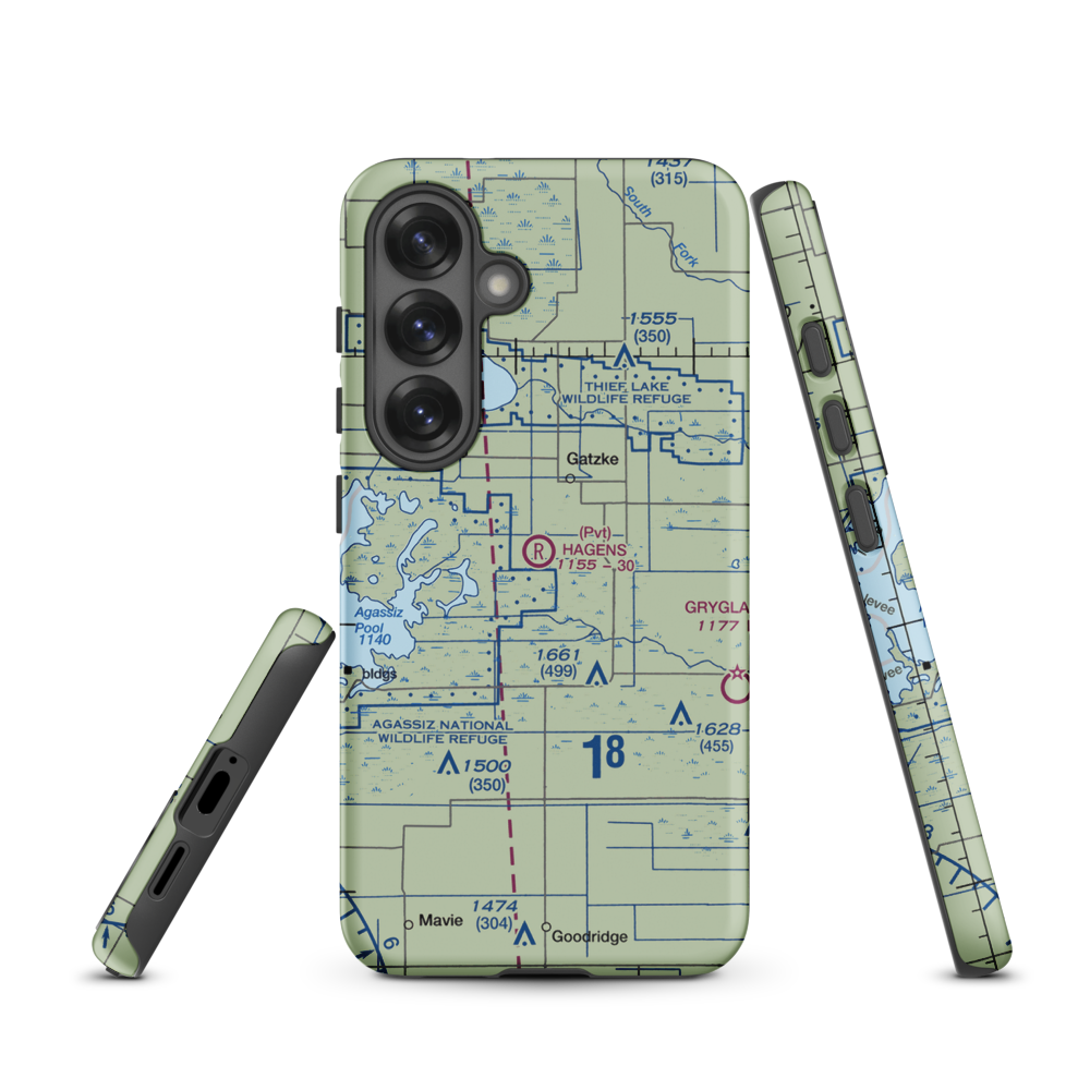 Arthur Field (MN50) VFR Sectional Samsung Phone Case Samsung Galaxy S25 model shown
