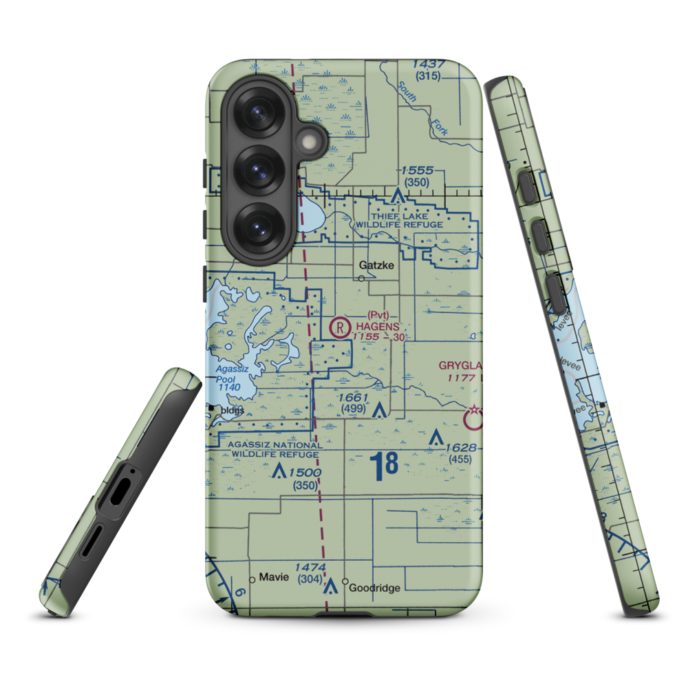 Arthur Field (MN50) VFR Sectional Samsung Phone Case Samsung Galaxy S25 Plus model shown