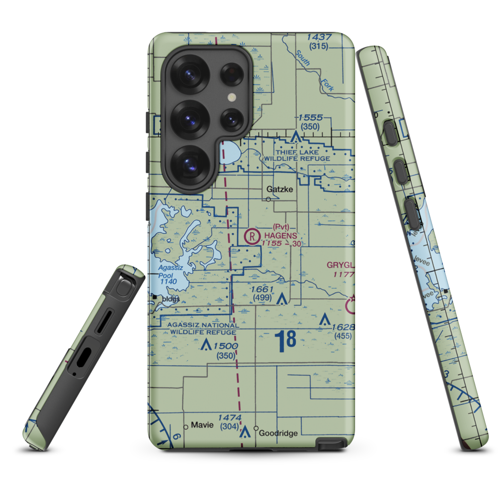 Arthur Field (MN50) VFR Sectional Samsung Phone Case Samsung Galaxy S25 Ultra model shown
