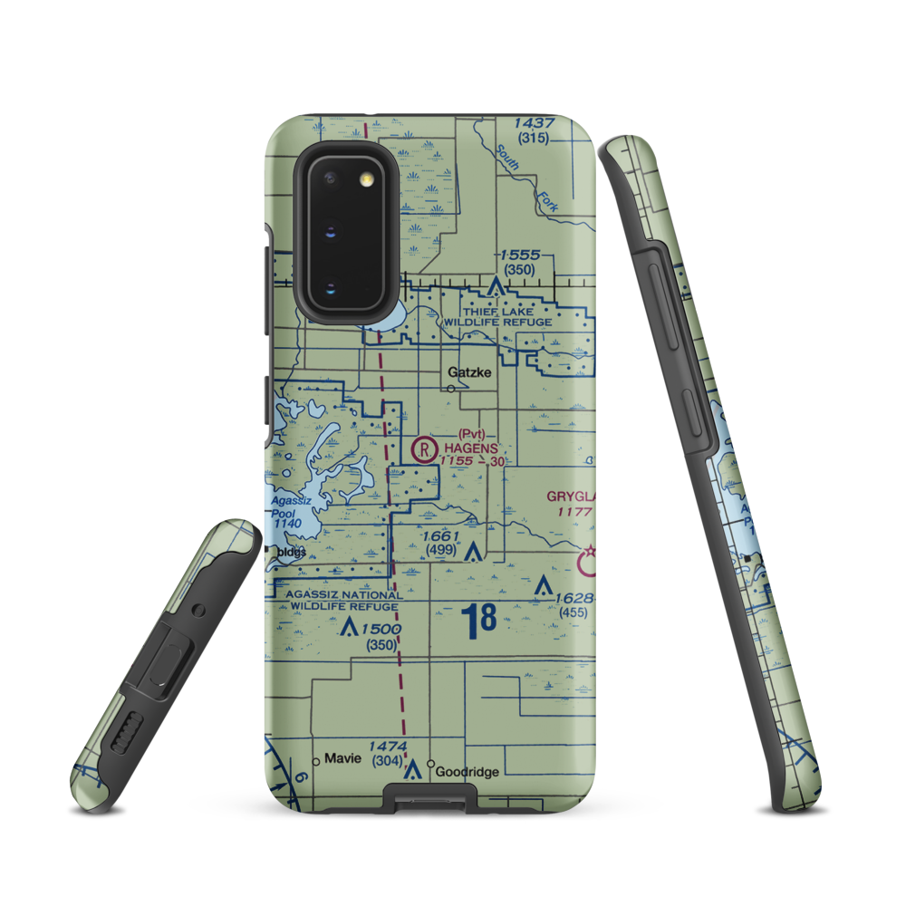 Arthur Field (MN50) VFR Sectional Samsung Phone Case Samsung Galaxy S20 model shown