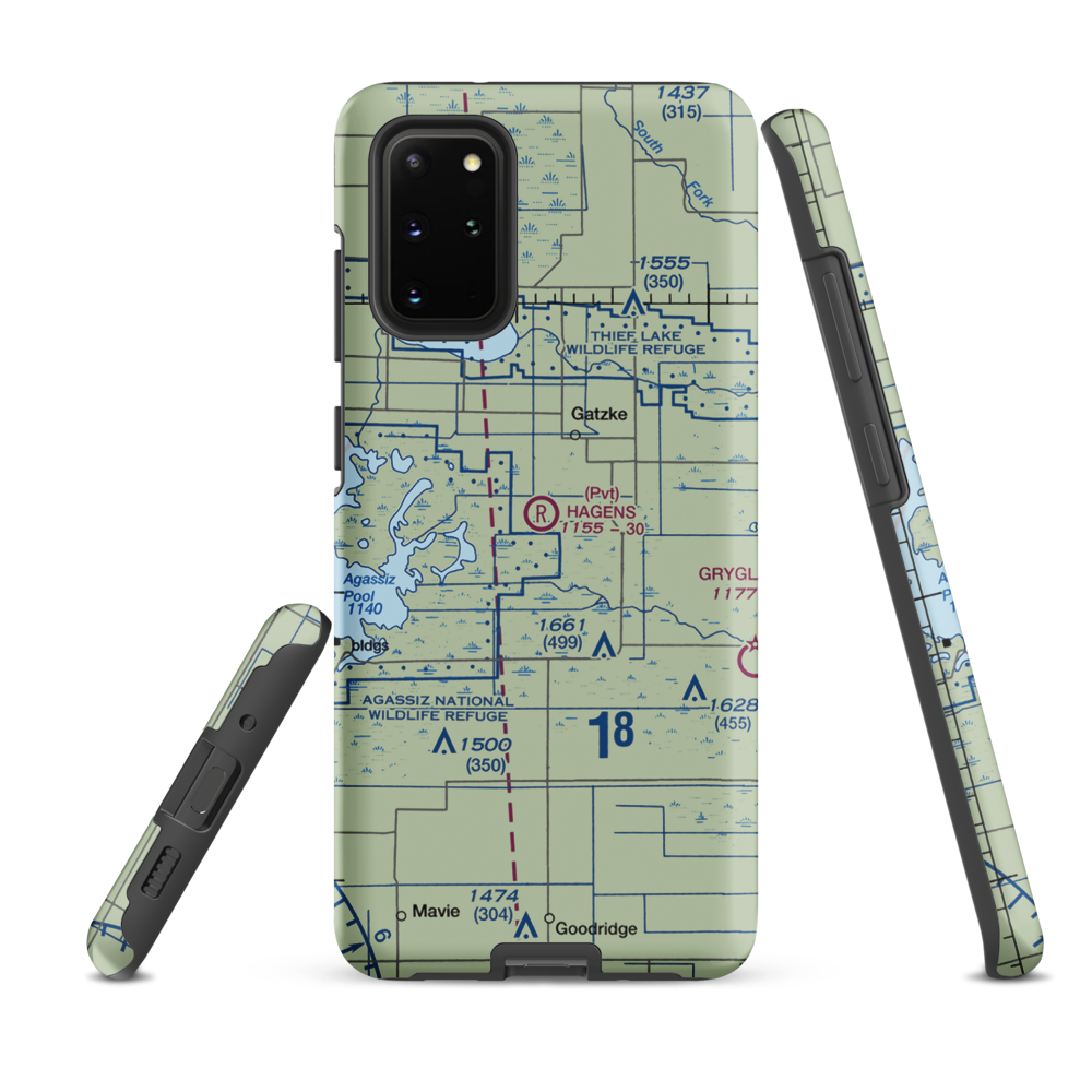 Arthur Field (MN50) VFR Sectional Samsung Phone Case Samsung Galaxy S20 Plus model shown