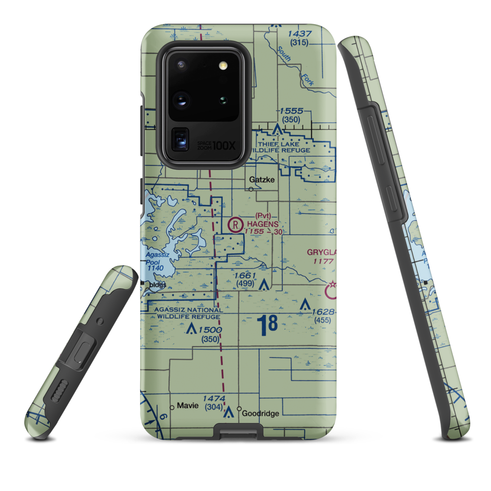 Arthur Field (MN50) VFR Sectional Samsung Phone Case Samsung Galaxy S20 Ultra model shown