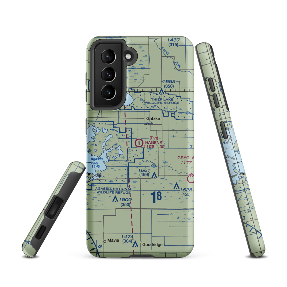 Arthur Field (MN50) VFR Sectional Samsung Phone Case Samsung Galaxy S21 model shown