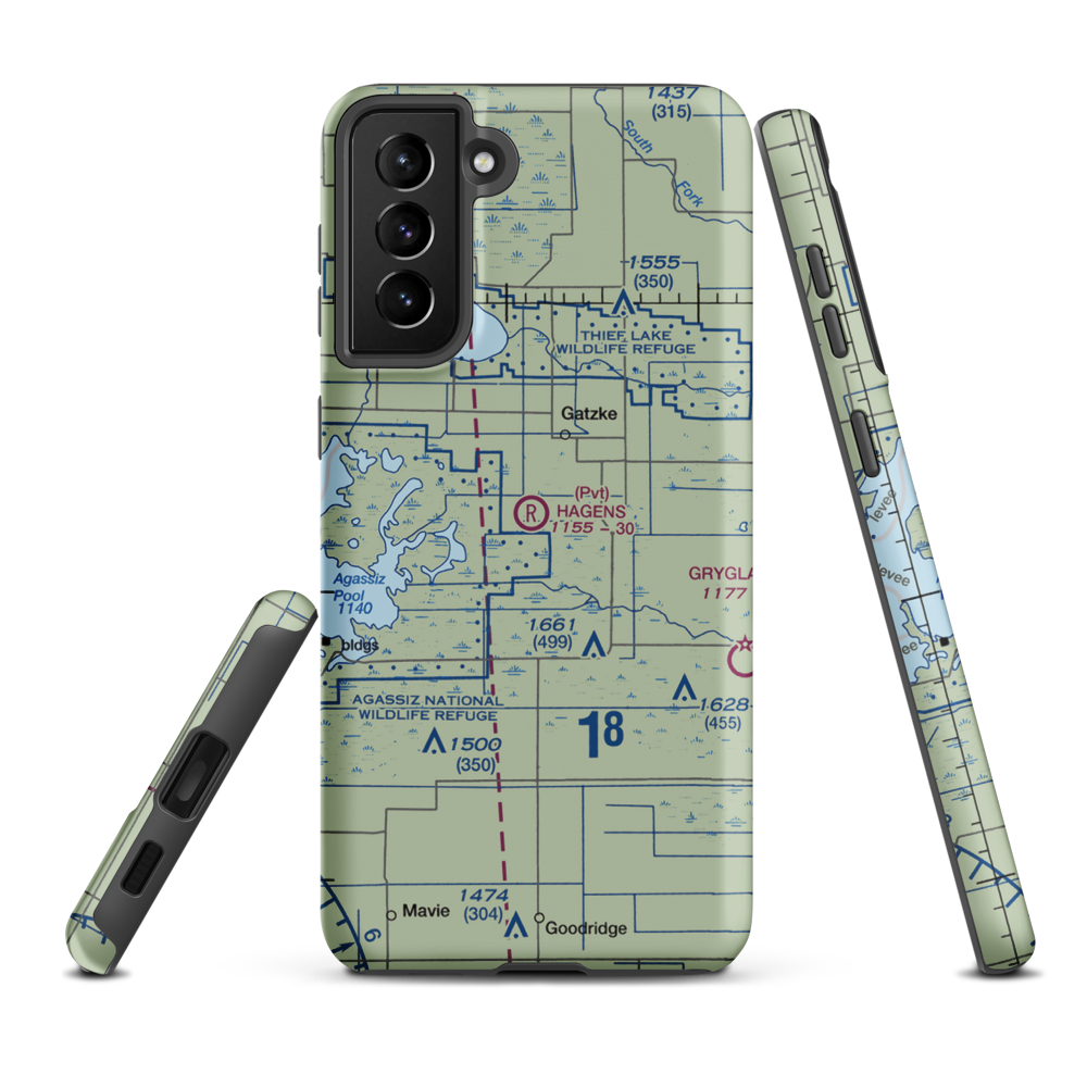 Arthur Field (MN50) VFR Sectional Samsung Phone Case Samsung Galaxy S21 Plus model shown