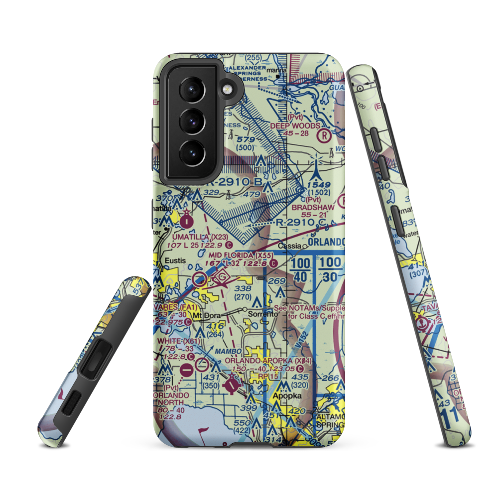 Ashley Field (FL47) VFR Sectional Samsung Phone Case Samsung Galaxy S21 FE model shown