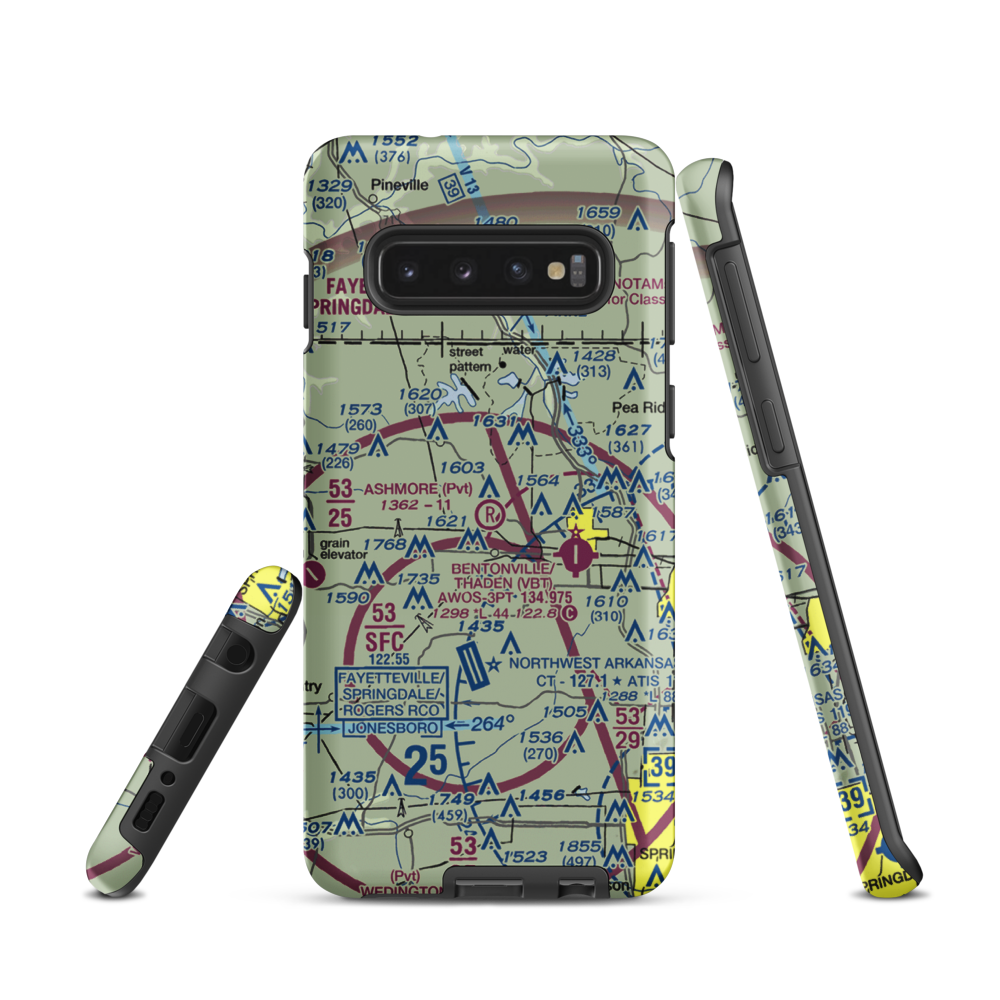 Ashmore Field (2AR5) VFR Sectional Samsung Phone Case Samsung Galaxy S10 model shown