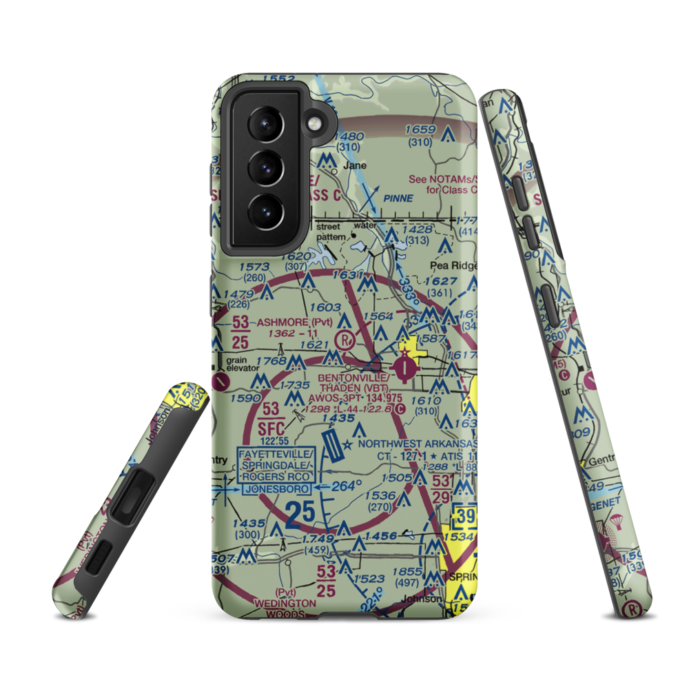 Ashmore Field (2AR5) VFR Sectional Samsung Phone Case Samsung Galaxy S21 FE model shown