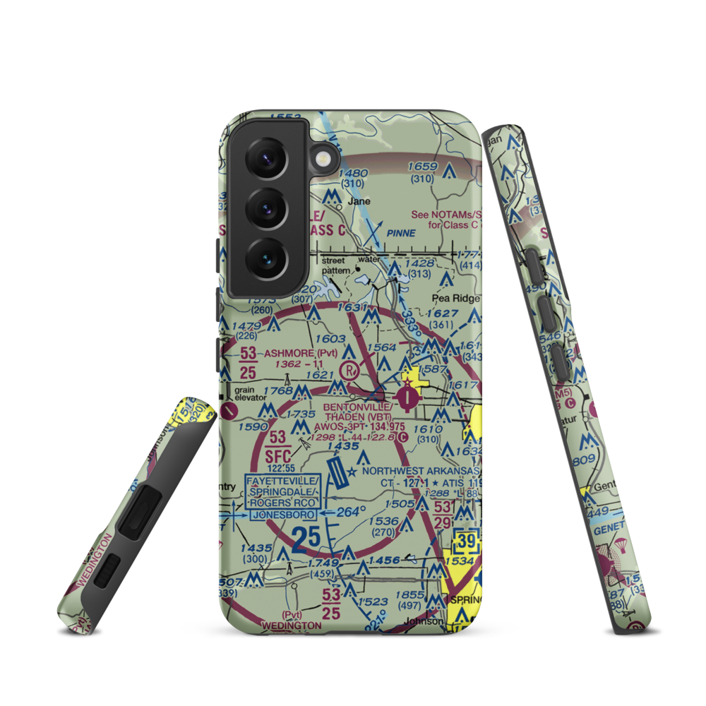 Ashmore Field (2AR5) VFR Sectional Samsung Phone Case Samsung Galaxy S22 model shown