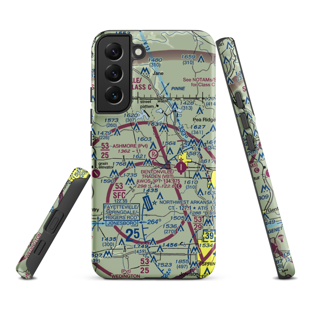 Ashmore Field (2AR5) VFR Sectional Samsung Phone Case Samsung Galaxy S22 Plus model shown