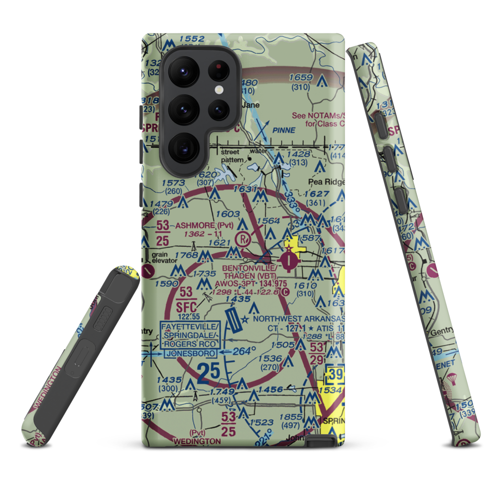 Ashmore Field (2AR5) VFR Sectional Samsung Phone Case Samsung Galaxy S22 Ultra model shown