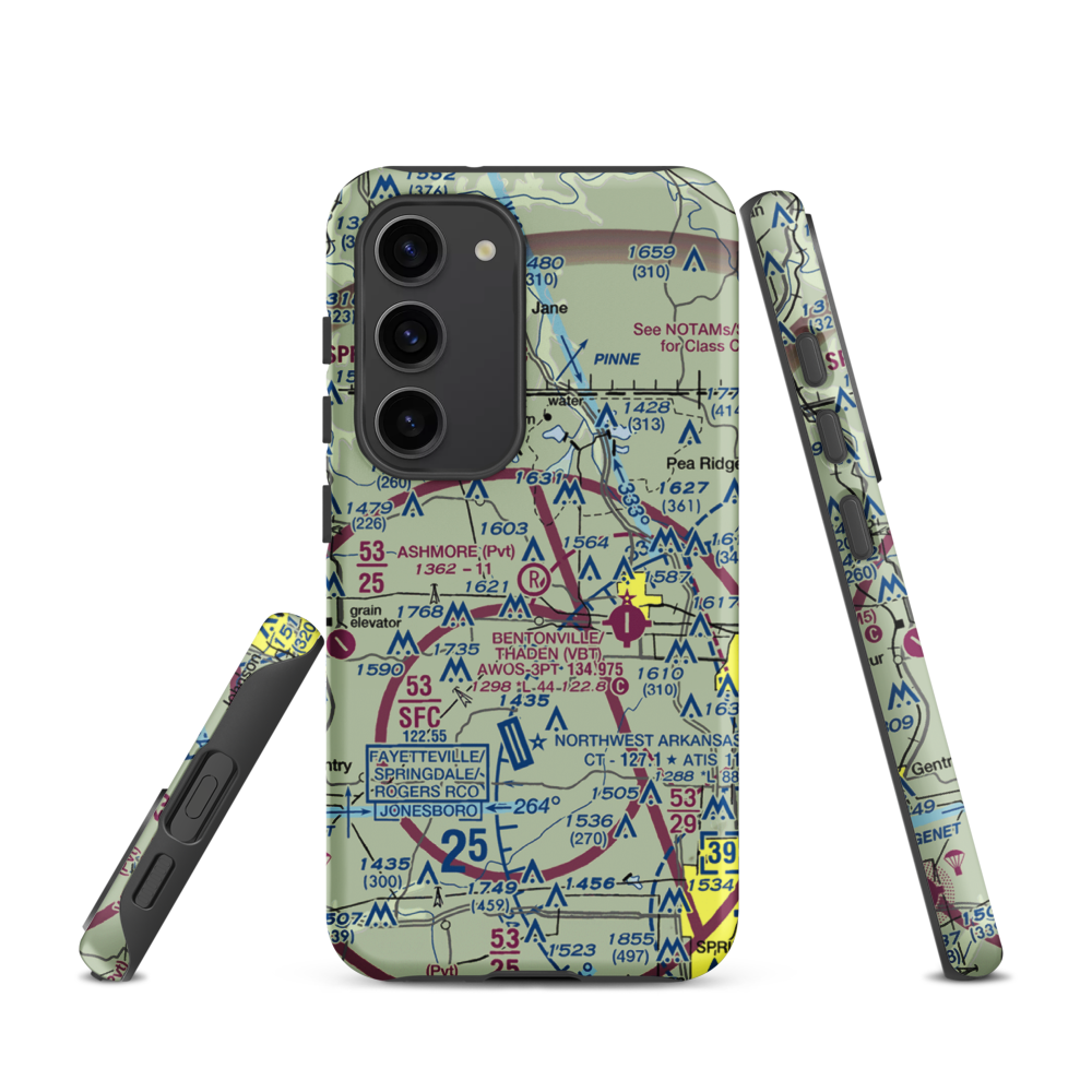 Ashmore Field (2AR5) VFR Sectional Samsung Phone Case Samsung Galaxy S23 model shown