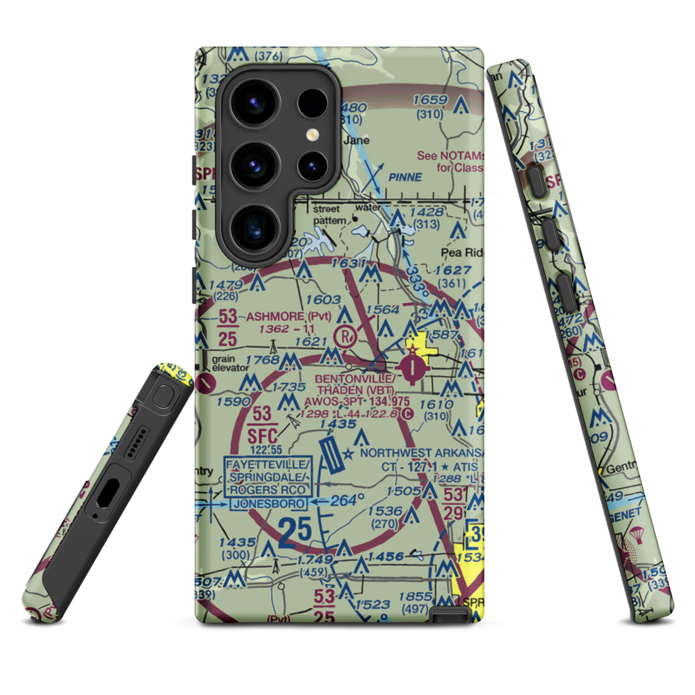 Ashmore Field (2AR5) VFR Sectional Samsung Phone Case Samsung Galaxy S24 Ultra model shown