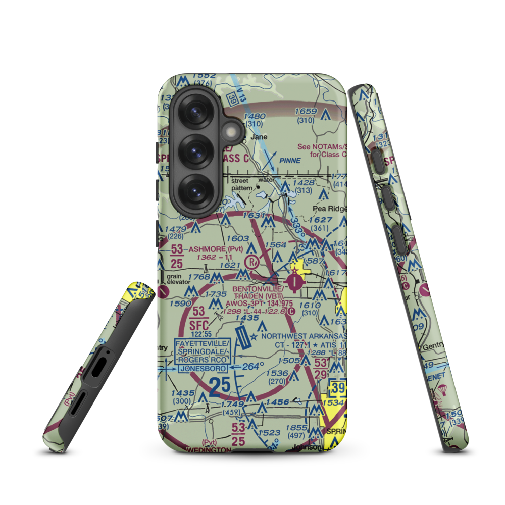 Ashmore Field (2AR5) VFR Sectional Samsung Phone Case Samsung Galaxy S25 model shown