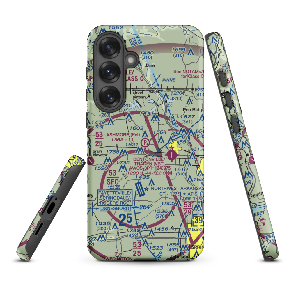 Ashmore Field (2AR5) VFR Sectional Samsung Phone Case Samsung Galaxy S25 Plus model shown